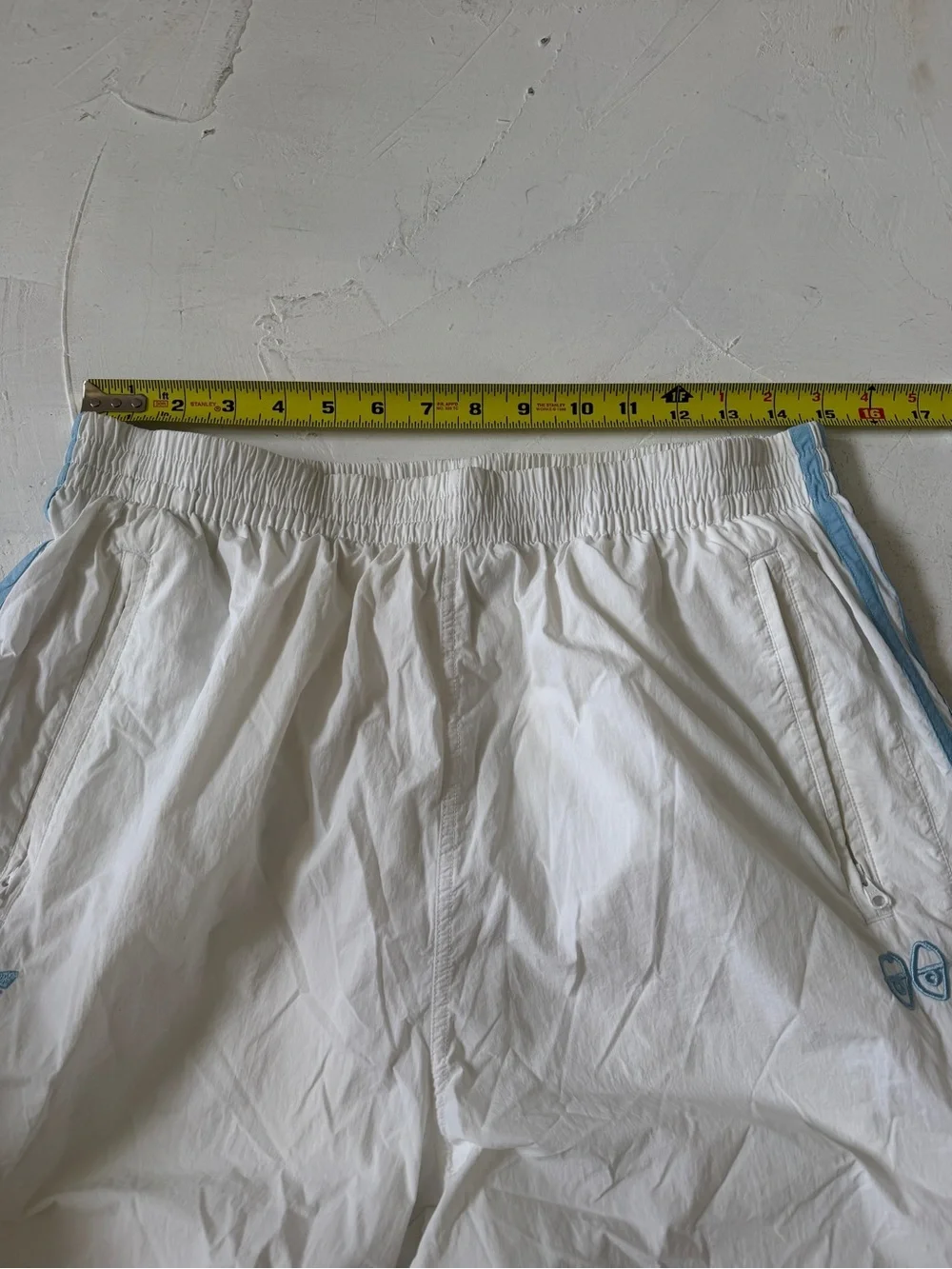 Adidas Krooked Sweatpants Parachute White/Carolina Blue Size L